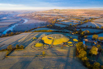 Photograph of Meath Knowth Frosty Early Morning - V00534