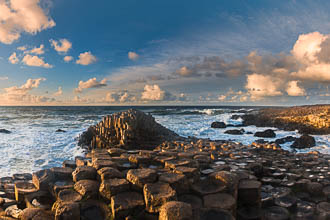 Photograph of Antrim Giants Causeway Evening - T39248